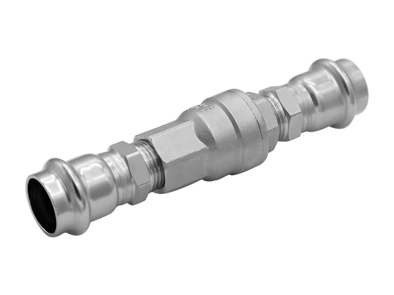 Stainless steel clamping check valve