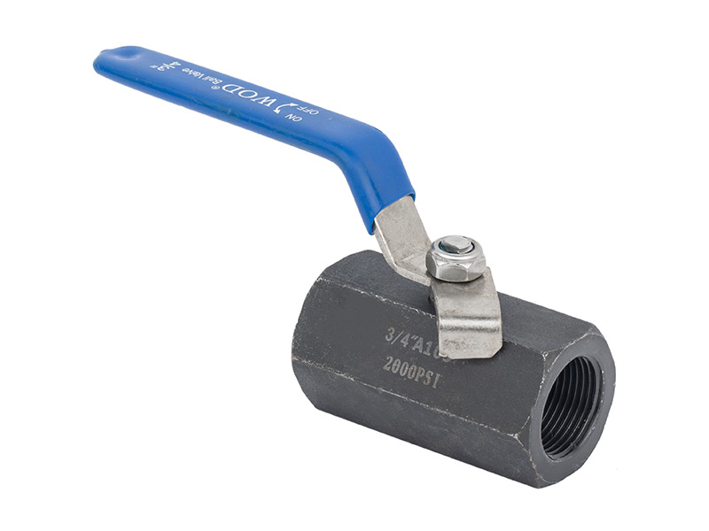 One piece hexagonal female thread ball valve