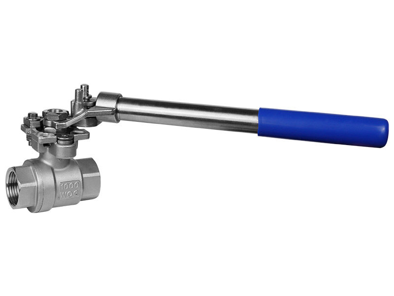 Two piece automatic reset ball valve