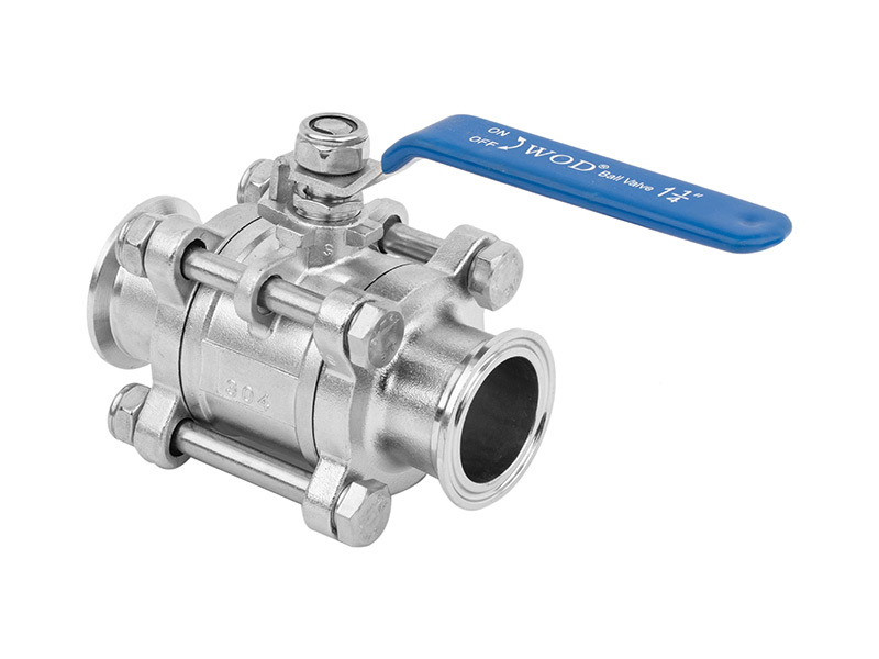 Three piece quick installation high platform ball valve