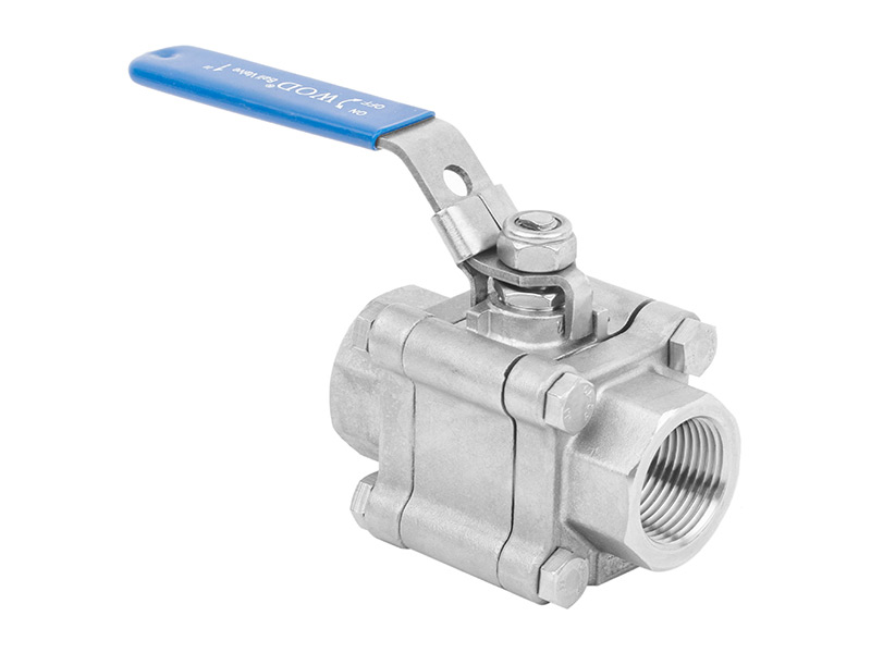 2000wgo three piece stainless steel high pressure ball valve