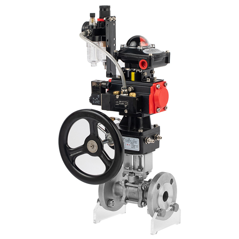 Stainless steel pneumatic ball valve